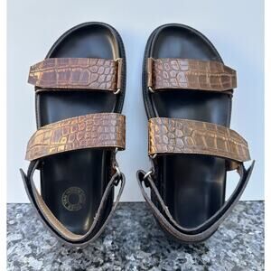DAMAGED Dries Van Noten Croc Sandals With Adjustable straps Men’s Eur 41/ US 8